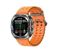 XINDADA 2024 New S7 JS Watch 7 Ultra 1:1 47mm Smartwatch AMOLED Screen Bluetooth Call IP68 Waterproof Mens Smart Watch for Android iOS (Orange)