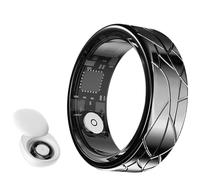 XINDADA 2025 New Smart Ring Heart Rate Blood Oxygen Sleep Monitoring Gesture Control TikTok Smart Ring Multi-sport Modes For Android IOS (9,Giallo)