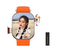 XINDADA New CDS9 Ultra Android Smart Watch New S9 Ultra 4G Network SIM Card Amoled GPS WiFi Gooogle Play Store Health Monitoring Men Women (2+32gb,+ Black Ocean)