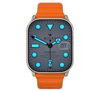 XINDADA New HK11 ULTRA 3 Smartwatch 49mm AMOLED 4G ROM AI Chat Robot Bluetooth Network Call Clock NFC Compass Smart Watch Men Women (Orange)