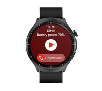 XINDADA Original Bluetooth Call Smartwatch 1.55 Inch-Round Screen-AMOLED Resolution 360 * 360 Man Watch Full Screen Touch IP67 Smart Watch (Black)
