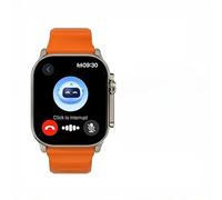 XINDADA Original HK11 ULTRA3 Smart Watch Support TWS Earphone Connect Network Share Connection AI Robots Receive Call AMOLED Smartwatch (Orange)