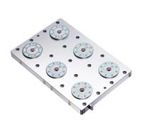 XINDIAN Tre assi quattro assi ad alta precisione Pneumatica Zero Point Sostituzione rapida Apparecchio CNC Elaborazione parti lotti Piastra ponte mandrino, personalizzabile (K20.3-C6)