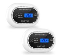 XINDUM Rilevatore di Monossido di Carbonio,10 Anni di Batterie Incluse,Rivelatore di CO con Schermo LCD,Funzione Test/Mute,Standard EN 50291