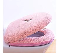 XINDUO Sedile WC in Peluche Domestico,Sedile del Water Peluche per la casa invernale-B-10,Super Soft Coprisedile Cuscino per WC