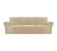 XINEAGE Copridivano in Velluto 4 Posti, Copridivano Antigraffio Gatto, Fodere Copridivani Elasticizzato, Copri Divani Morbidi e Spessi il Soggiorno, Cani e Animali Domestici (4 Posti, Cammello)