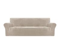 XINEAGE Copridivano in Velluto 4 Posti, Copridivano Antigraffio Gatto, Fodere Copridivani Elasticizzato, Copri Divani Morbidi e Spessi il Soggiorno, Cani e Animali Domestici (4 Posti, Cachi)