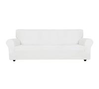 XINEAGE Copridivano in Velluto 4 Posti, Copridivano Antigraffio Gatto, Fodere Copridivani Elasticizzato, Copri Divani Morbidi e Spessi il Soggiorno, Cani e Animali Domestici (4 Posti, Bianca)