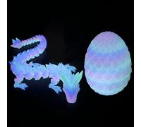 XineYuor Luminescenza Uovo di Drago Stampato in 3D con Figure di Drago Giocattolo con Drago Stampato in 3D Uovo Misterioso,3D Regalo per Ragazzi e Ragazze Dragon Figurine Giocattoli (A)