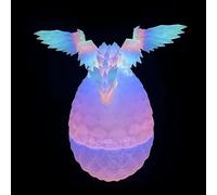 XineYuor Luminescenza Uovo di Drago Stampato in 3D con Figure di Drago Giocattolo con Drago Stampato in 3D Uovo Misterioso,3D Regalo per Ragazzi e Ragazze Dragon Figurine Giocattoli (B)