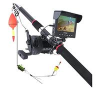 XINFULI Telecamera Subacquea per la Pesca, 25m 4,3 Pollici 120 0TVL. Fotocamera da Pesca Subacquea del Fish Finder 1 0PCS LED. Visione Notturna 195 Gradi Camera con Canna da Pesca da 3,6 m