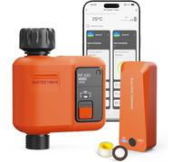 XinFuture Centralina Irrigazione WiFi con Tecnologia RF 300M, Timer Irrigazione Smart Compatibile con APP e Vocale Alexa, Computer Irrigazione, Temporizzatore Irrigazione Ritardo Della Pioggia