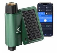 XinFuture Smart WiFi Solar Irrigatore Timer, timer dell'acqua ricaricabile con ritardo pioggia, sistema di irrigazione manuale e automatico per rubinetto del tubo da giardino, app e controllo vocale