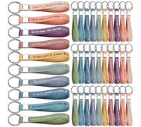Xingch 30 portachiavi in silicone con frasi motivanti, incoraggiamento e ringraziamento per dipendenti, colleghi, adolescenti e insegnanti(Spagnolo)