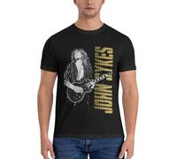 XINGCHEN BAG John Sykes Essential T Shirt Mens Clothes Anime Plain t Shirt Black Black XXL