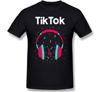 XINGCHEN BAG Men's T_Ok T_Ik Cotton Lightweight Classical Vintage Short Sleeve T-Shirt Black XL