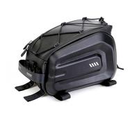 XinGeeek Borsa per portapacchi posteriore per bici Wild Man, capacità di 4 l, borsa rigida per sellino posteriore per bicicletta, borsa a tracolla per mountain bike, con striscia riflettente