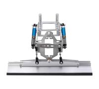 XinGeeek RC Metal Snowplow Pala da neve per Traxxas 1/10 TRX4 TRX6 per Axial SCX10 II III RC auto controllata elettricamente spazzaneve (argento)