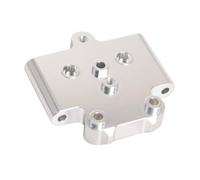 XinGeeek Supporto per braccio di sospensione anteriore in alluminio per Tamiya 1/10 Fighter NXGEN DT-04 RC piastra di montaggio per braccio oscillante (argento)