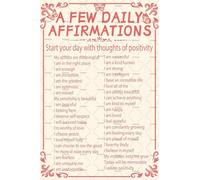 XingFox Alcune affermazioni quotidiane, cartello in metallo rosa, decorazione per la stanza, arte murale estetica, farfalla rosa per la casa, sala da caffè, ufficio, regali, poster, 8x12 pollici