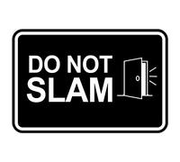 XingFox Cartello in metallo DoSlam, cartello di avviso di sicurezza, cartello industriale per cortile, decorazione murale, uso interno/esterno, 8x12 pollici