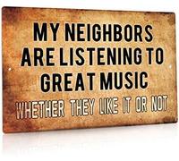 XingFox Cartello in metallo Si prega di lasciare i pacchi qui, decorazione per la consegna dei pacchi, uso interno/esterno per porta d'ingresso, alluminio per aziende, 8x12 pollici