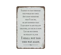 XingFox Citazione Passerò di n da questa parte, regalo di laurea per lei, per lui, decorazione da parete vintage, cartello in latta, decorazioni divertenti, 8x12 pollici