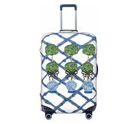 XingFox Copertura per valigia Topiary Chinoiserie Ginger Jar, protezione per valigia lavabile di alta qualità con chiusura sicura a cerniera e fibbia, adatta a bagagli da viaggio da 18-32 pollici.