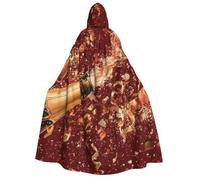 XingFox Mantello con cappuccio per feste di Halloween, Buon Anno N, Mantello da 10 pezzi, Uomo e Donna, Costume Cosplay, Leggero