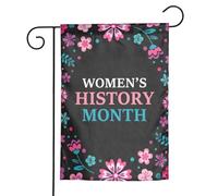 XingFox Marzo è il mese della storia delle donne. Bandiera da giardino, 8x12 pollici, decorazione a doppia faccia, per esterni, cartello da giardino, decorazione da parete per la casa.
