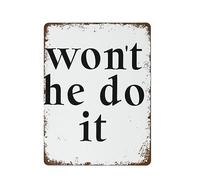 XingFox Non lo farà? Arte murale cristiana Fede Arte Decorazione per la casa Poster da cucina Insegna da bar e caffetteria Poster da parete Ragazzi Ragazze Casa moderna Camera da letto 8x12 pollici