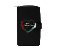 XingFox Palestina libera Palestinese Palestinesi Portafoglio da donna per uomo Portafoglio sottile pochette con porta carte