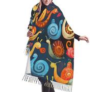 XingFox Sciarpa e scialle in pashmina con stampa personalizzata di una graziosa per donna. Sciarpa invernale alla moda. Sciarpa in lana calda, morbida e delicata sulla pelle, 77" x 27".