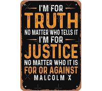 XingFox Sono per la verità, non importa chi la dice, cartello in metallo per il mese della storia dei neri, vintage, da giardino, per uomo, bagno, cucina, bar, hotel, regalo, 8x12 pollici