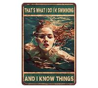 XingFox Targa in metallo con scoiattolo topo di biblioteca, 8x12 pollici - Leggi e conosci le cose, decorazione murale con animali da fattoria per biblioteche e decorazioni per grotte giocose