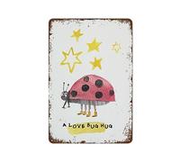 XingFox Targhe in metallo con e insetti - Decorazione murale in metallo, regalo ispiratore, affermazioni positive, 8x12 pollici