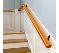 XingLi Corrimano in legno da 0,3 m a 6,1 m per scale interne, corrimano antiscivolo di sicurezza per montaggio a parete, corrimano antiscivolo per scale per casa, giardino, corridoio, loft, ringhiere