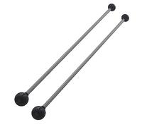 XINGLIDA 1 paio di gomma nera tastiera doppia testa marimba mazzuolo canto ciotola suono stick xilofono bacchette percussioni