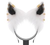 XINGLIDA Cerchietto per capelli, a tema anime, con orecchie di gatto, con orecchini in lega, per appassionati di film, in peluche, per adolescenti e adulti (D#)