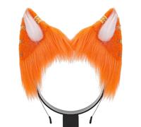XINGLIDA Cerchietto per capelli, a tema anime, con orecchie di gatto, con orecchini in lega, per appassionati di film, in peluche, per adolescenti e adulti (P#)