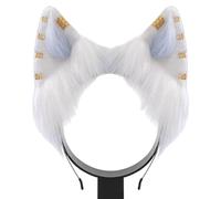 XINGLIDA Cerchietto per capelli, a tema anime, con orecchie di gatto, con orecchini in lega, per appassionati di film, in peluche, per adolescenti e adulti (A#)