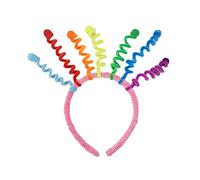 XINGLIDA Cerchietto per capelli, alla moda, multicolore, forma divertente, con decorazione, per la festa dei bambini, per lo styling della testa W (A#)