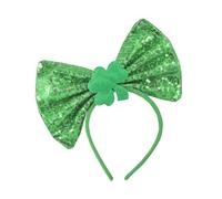 XINGLIDA Cerchietto per capelli con cappello irlandese per il giorno di Patrizio, colore verde vivace, accessorio per capelli (1#)
