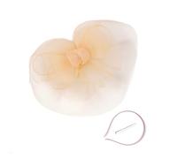 XINGLIDA Cerchietto per capelli medievale con piume e fiocco, per donne e ragazze, per cosplay, feste, spettacoli, accessori anni '20 (XY#)