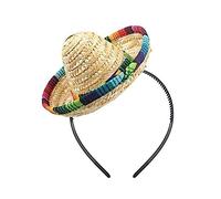 XINGLIDA Cerchietto per capelli Sombrero con cappello messicano, accessorio per fotografie, per adulti e bambini, per feste di carnevale e costumi (A#)