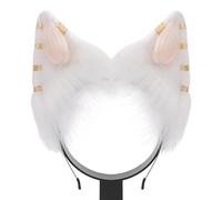 XINGLIDA Fascia per capelli, a tema anime, con orecchie di gatto, con orecchini in lega, per appassionati di film, in peluche, per adolescenti e adulti (C #)