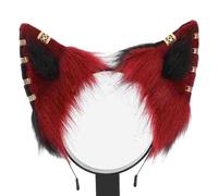XINGLIDA Fascia per capelli, a tema anime, con orecchie di gatto, con orecchini in lega, per appassionati di film, in peluche, per adolescenti e adulti (S#)