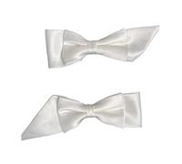 XINGLIDA Fermaglio per capelli, 1 paio di fermagli per capelli da donna con perle e fiocco lungo in stile francese, per matrimoni, feste, accessori per capelli (E#)