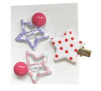 XINGLIDA Fermaglio per capelli, 3 pezzi, graziose forcine per capelli da donna, per bambini, con stella, accessori per capelli per ragazze (A #)