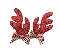 XINGLIDA Fermaglio per capelli a forma di cappello natalizio glitterato, per Natale, feste in maschera (B#)